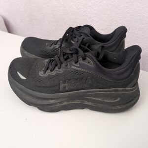 Hoka One Bondi 9 Shoes Women's 7.5 D Black Hoka Shoes